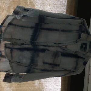 We The Free Blue and White Blouse